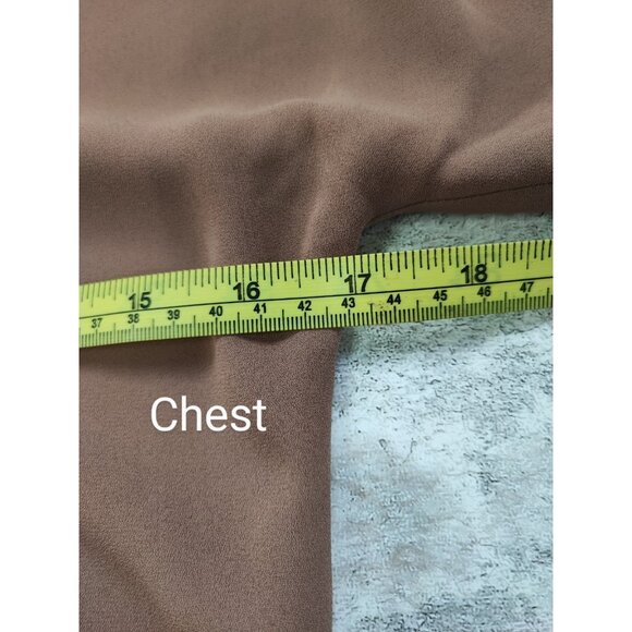 Babaton Brown 100% Polyester Wrap Dress Size XXS - Picture 7 of 10